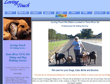 Tablet Screenshot of lovingtouchpetsitters.com